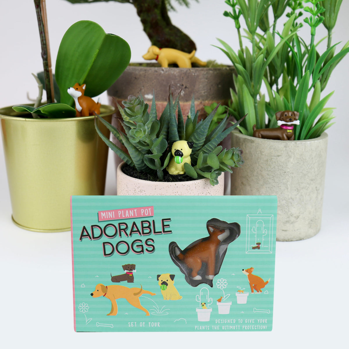 Plantfigurer Adorable Dogs - Plantredo